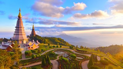 paysage thailande soleil