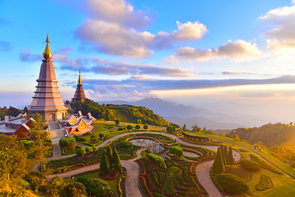 paysage thailande soleil